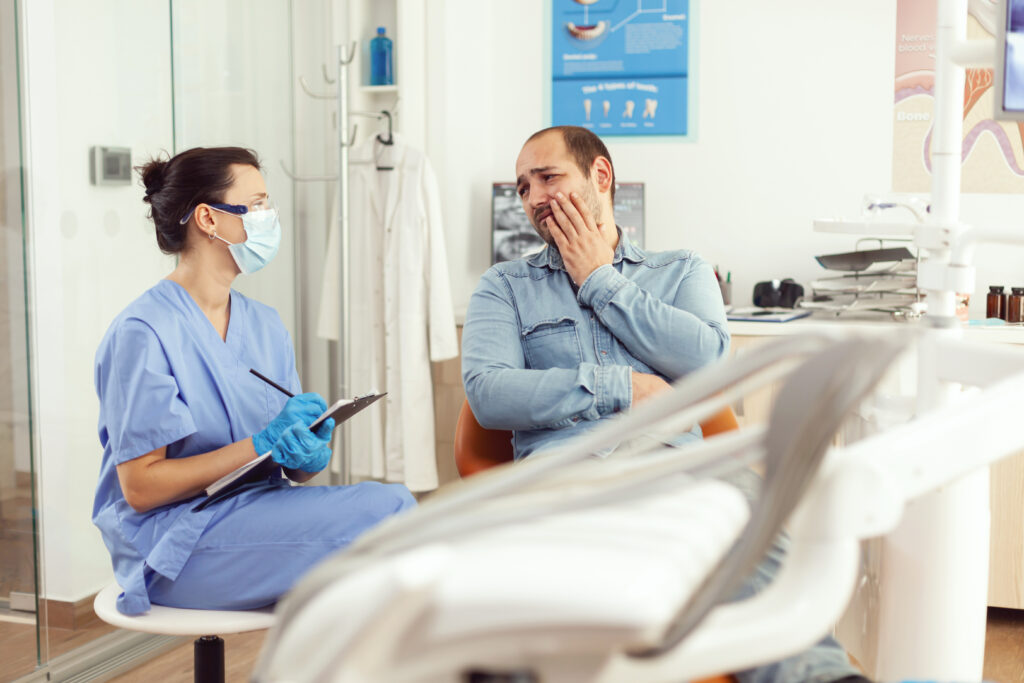 Patient from Silver Spring being treated at the same hour at Kraja and Sidhu Dental
