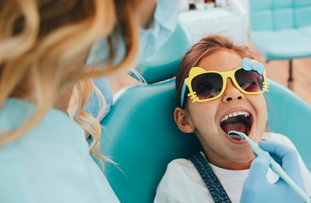 little kid receiving pediatric dental care at a Silver Spring dentistry